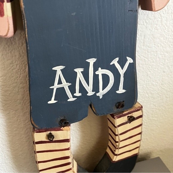 Vintage Raggedy Ann Andy Hand Painted Wooden Board Wall Plaques Pair‎ 19” x 7.5” - Picture 7 of 8